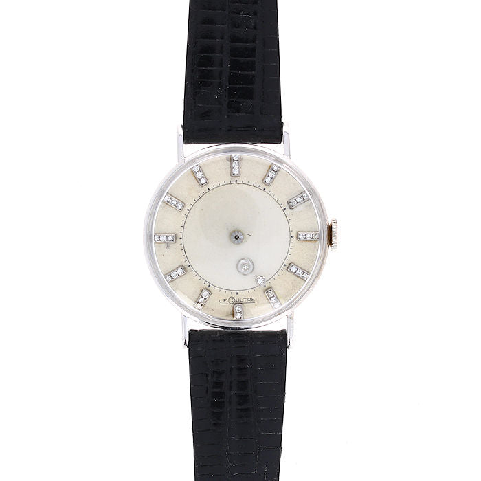 Mens 14kt. White Gold Galaxy Jaeger-LeCoultre Manual Watch 40096