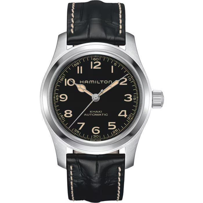 Mens Stainless Steel Khaki Field Hamilton Automatic Watch H70605731