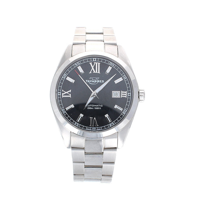 Mens Stainless Steel Superb Tavannes Automatic Watch