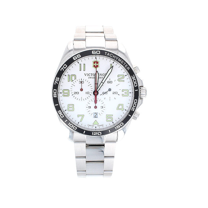 Mens Stainless Steel Chronograph Victorinox Quartz Watch