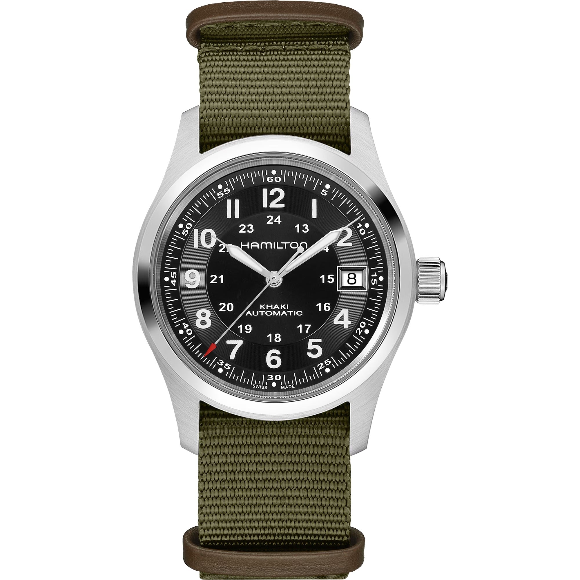 Mens Stainless Steel Khaki Field Call Of Duty Hamilton Automatic Watch H70475930
