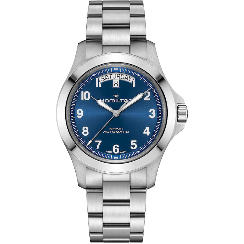 Mens Stainless Steel Khaki King Hamilton Automatic Watch H64475140