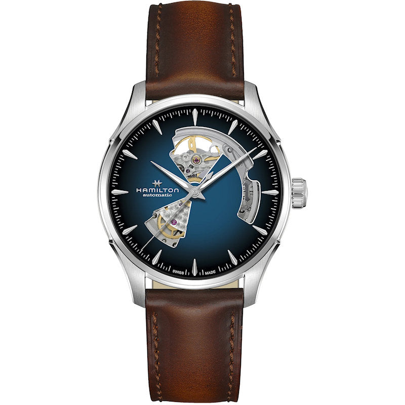 Mens Stainless Steel Jazzmaster Open Heart Hamilton Automatic Watch H32675540
