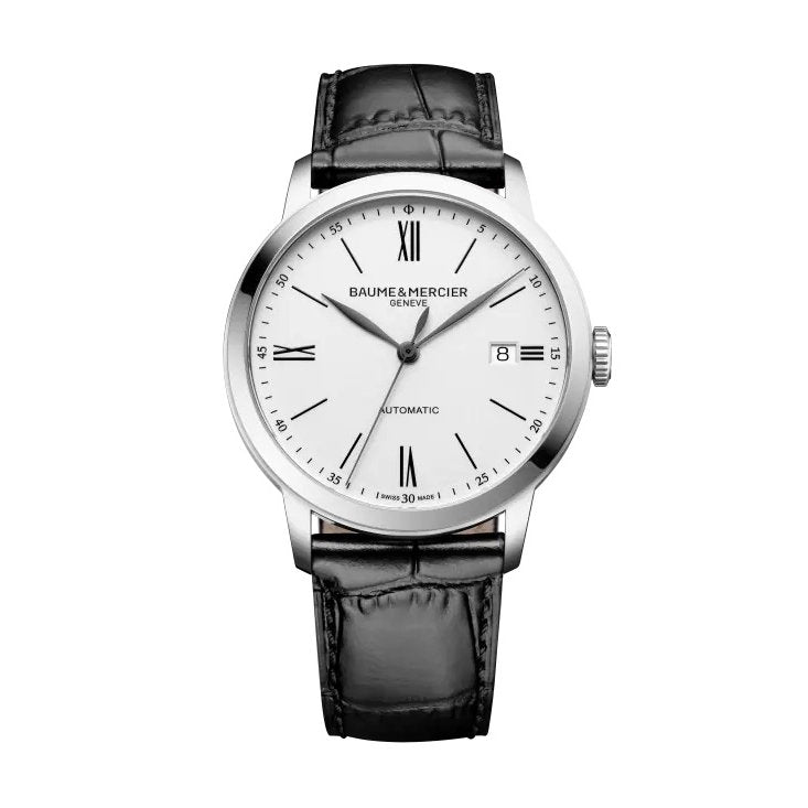 Mens Stainless Steel Classima Baume & Mercier Automatic Watch 10874