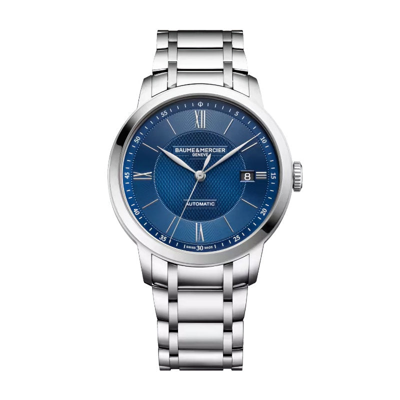 Mens Stainless Steel Classima Baume & Mercier Automatic Watch 10880