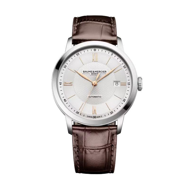 Mens Stainless Steel Classima Baume & Mercier Automatic Watch 10853