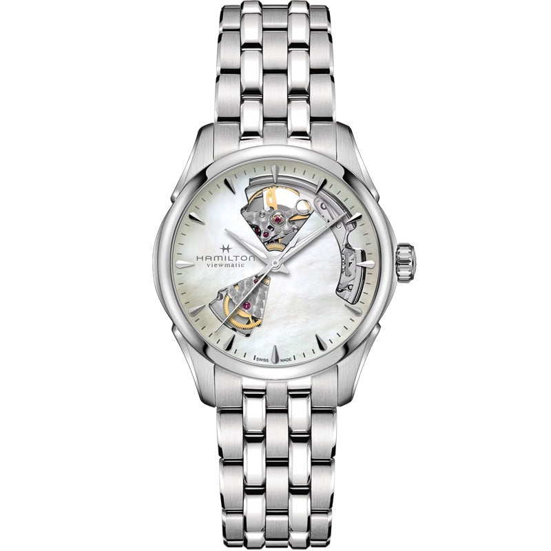 Womens Stainless Steel Jazzmaster Hamilton Automatic Watch H82515130