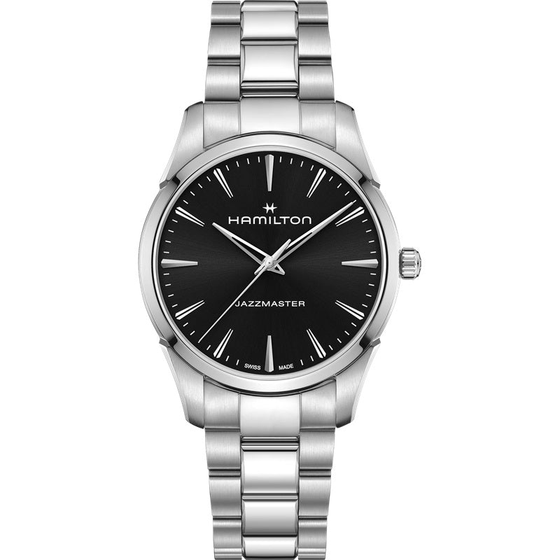 Mens Stainless Steel Jazzmaster Hamilton Quartz Watch H32461131