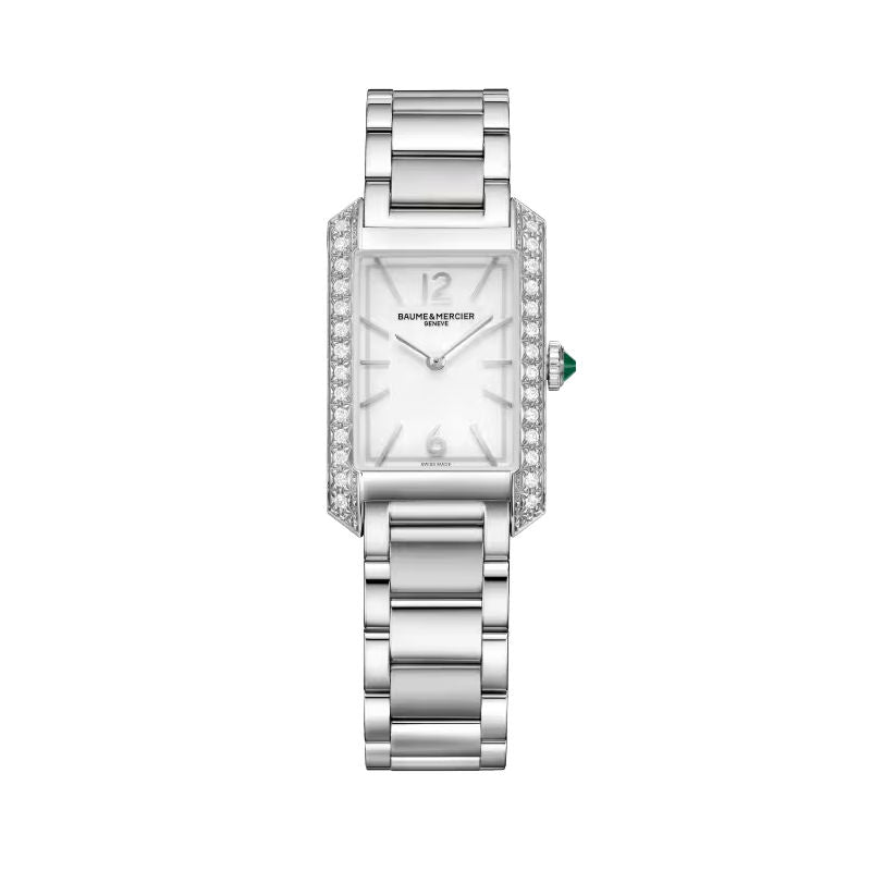 Ladies Stainless Steel Diamond Hampton Baume & Mercier Quartz Watch 10631
