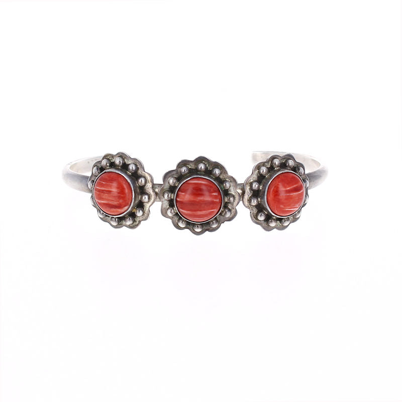 Ladies Sterling Silver Spiney Oyster Cuff Bracelet
