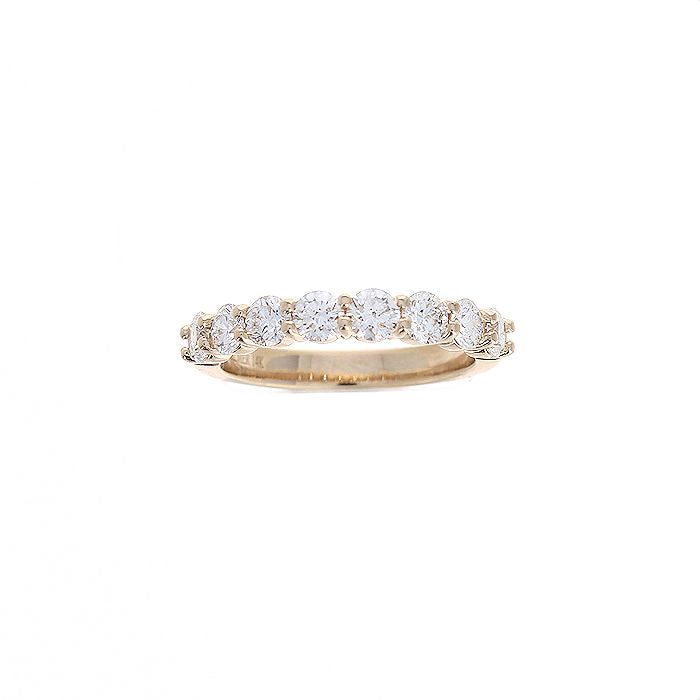 Ladies 14kt Yellow Gold 1.11cts Diamond Shared Prong Wedding Band