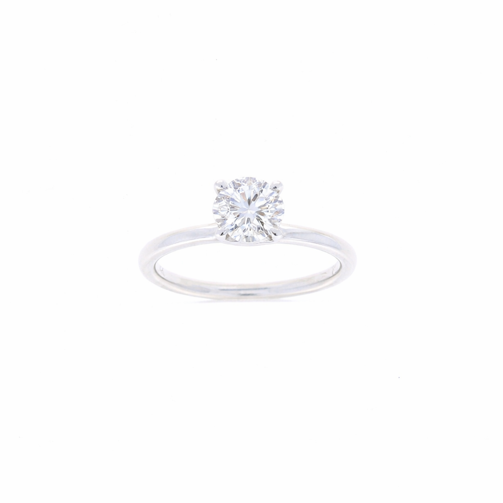 Ladies 14kt White Gold Solitaire Engagement Ring Setting
