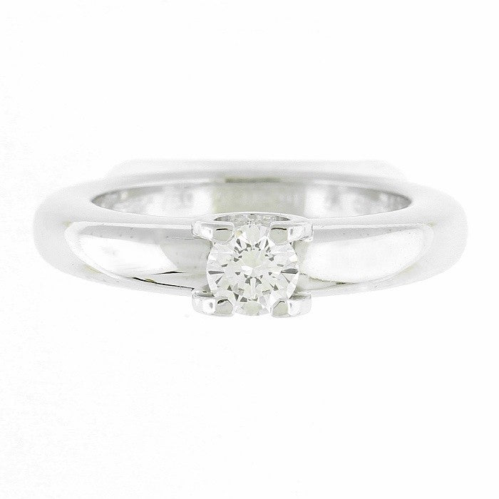 Ladies 18kt White Gold 0.40ct Round Diamond Engagement Ring