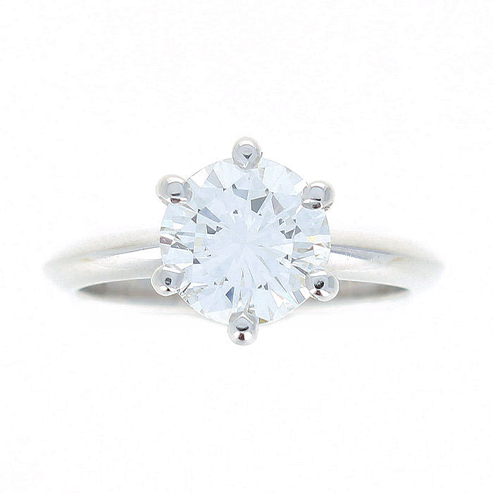 Ladies 14kt White Gold 2.01ct Round Diamond Engagement Ring