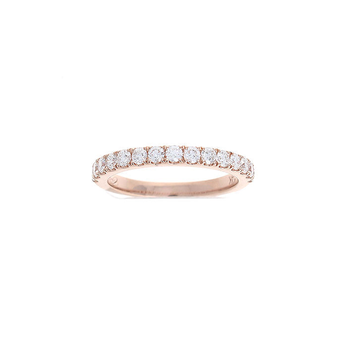 Ladies 14kt Rose Gold 0.49cts Diamond Wedding Band