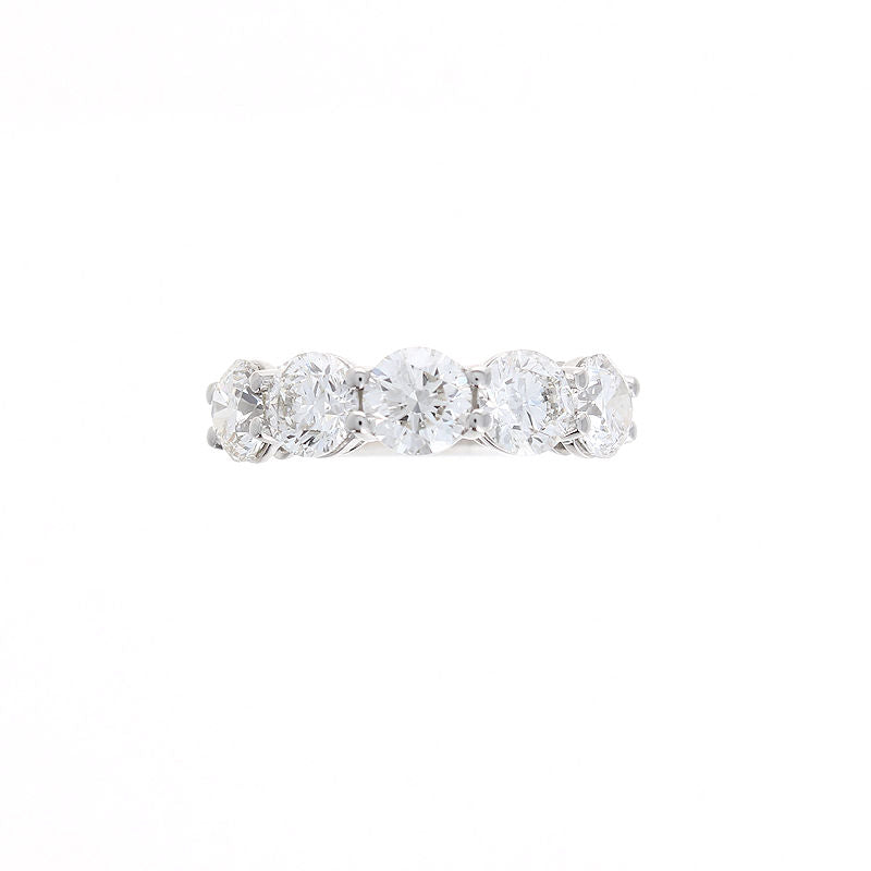 Ladies Platinum 4.51cts Diamond Wedding Band