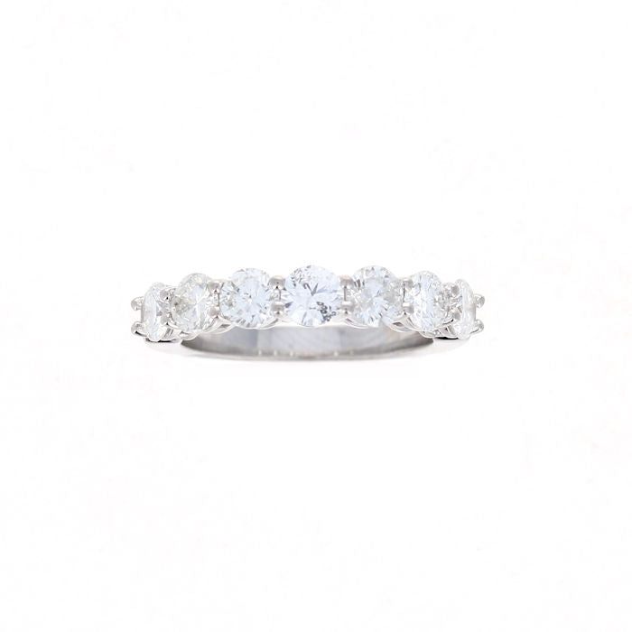 Ladies 14kt White Gold 1.52cts Diamond Wedding Band