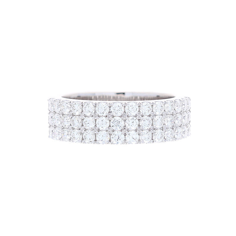 Ladies 14kt White Gold 1.15cts Diamond Wedding Band