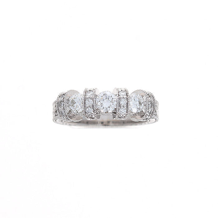 Ladies 14kt White Gold 1.18cts Diamond Ring