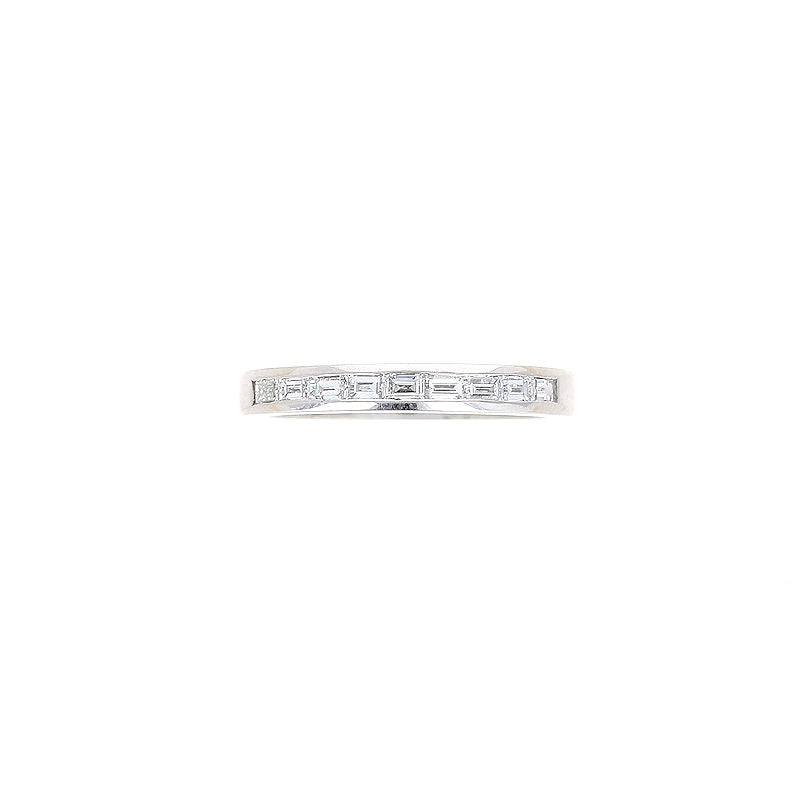 Ladies Platinum 0.41cts Baguette Diamond Wedding Band