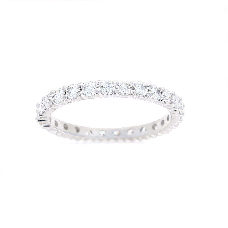 Ladies Platinum 0.99cts Diamond Wedding Band