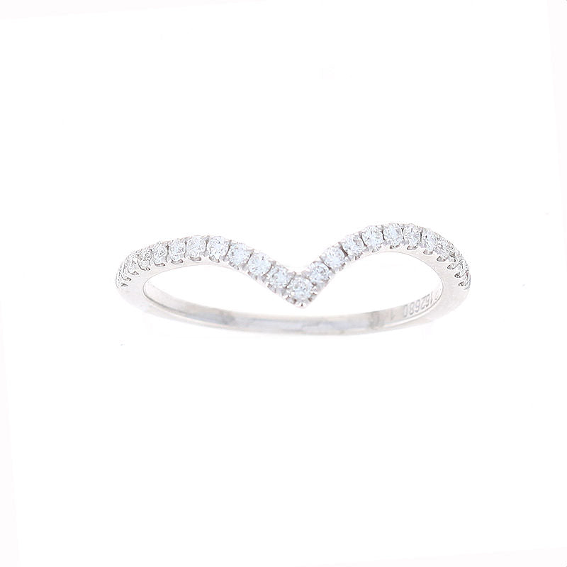 Ladies 14kt White Gold 0.29cts Diamond Wedding Band