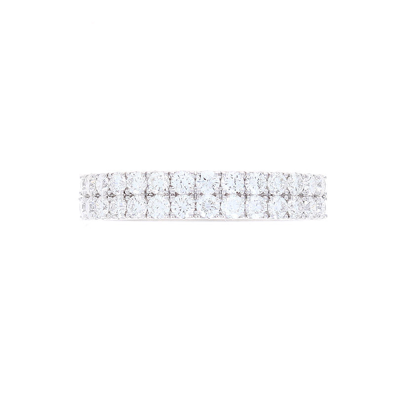 Ladies 14kt White Gold 0.80cts Diamond Wedding Band
