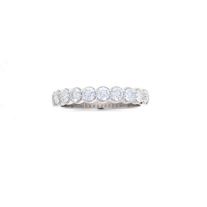 Ladies 14kt White Gold 0.78cts Diamond Wedding Band