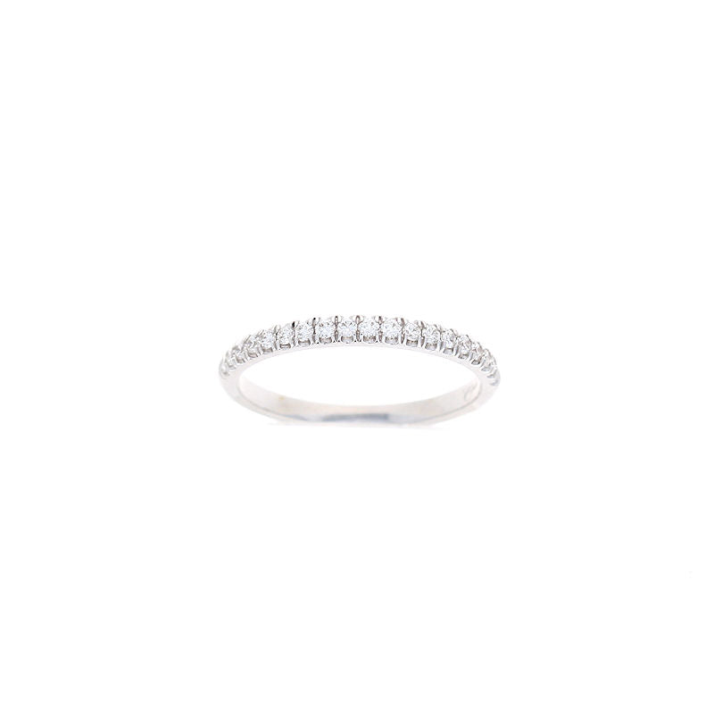 Ladies 14kt White Gold 0.18cts Diamond Wedding Band