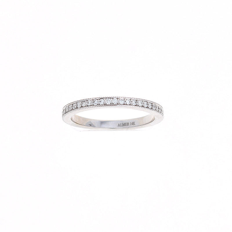 Ladies 14kt White Gold 0.31ct Diamond Wedding Band