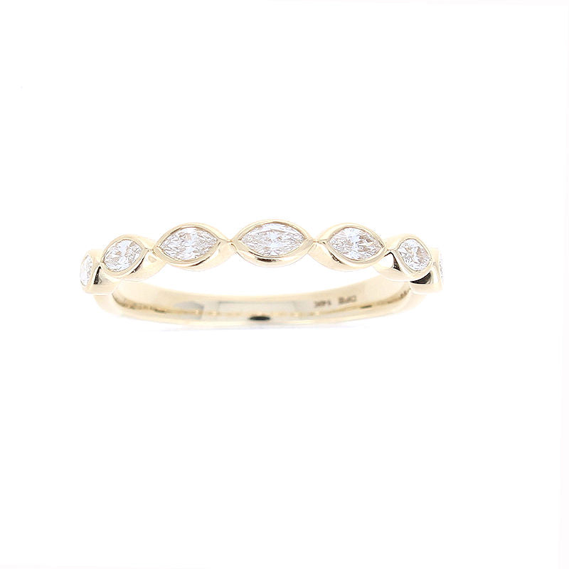 Ladies 14kt Yellow Gold 0.40cts Diamond Wedding Band