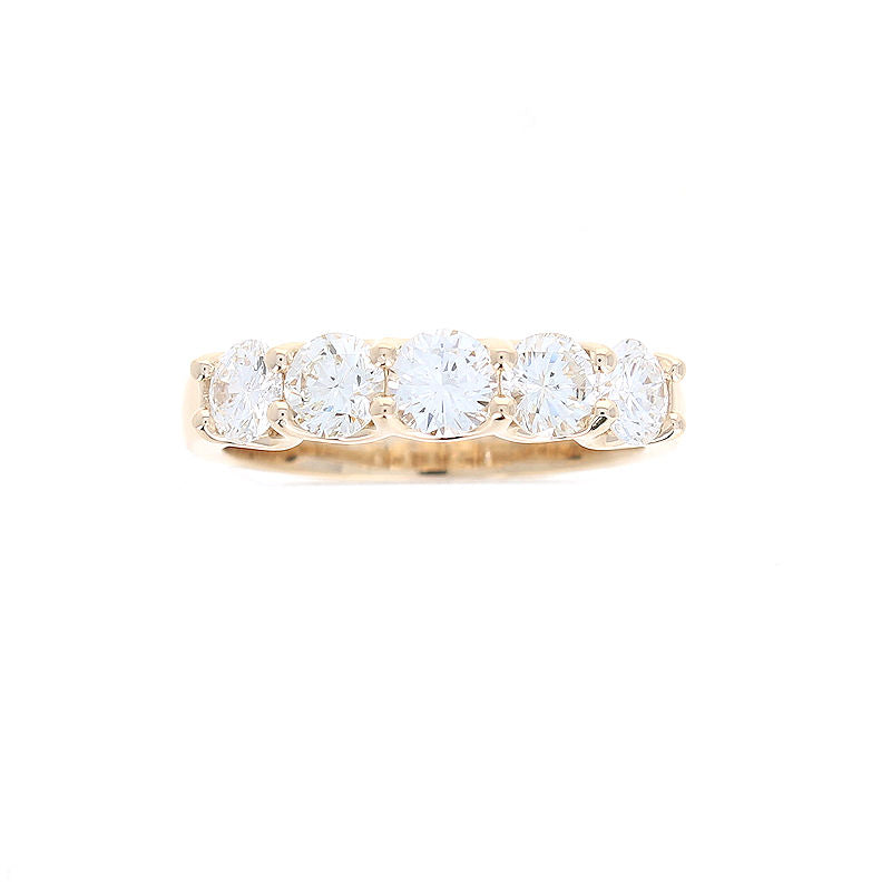 Ladies 14kt Yellow Gold 1.37cts Diamond Wedding Band