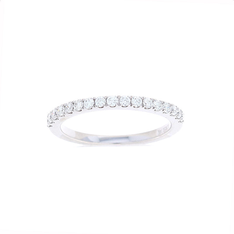 Ladies 14kt White Gold 0.31cts Diamond Wedding Band