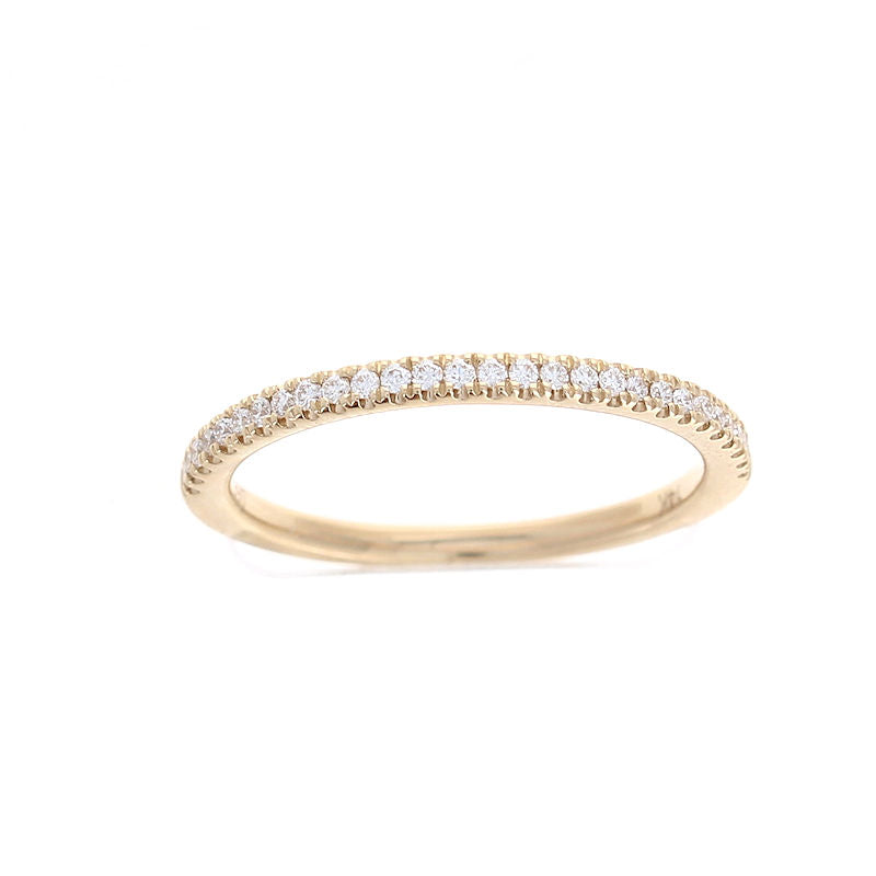 Ladies 14kt Yellow Gold 0.15cts Diamond Wedding Band