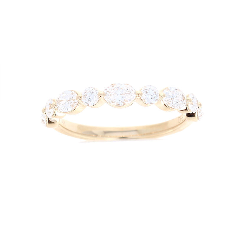 Ladies 14kt Yellow Gold 1.00cts Diamond Wedding Band