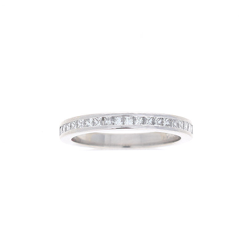Ladies Platinum 0.40cts Diamond Channel Set Wedding Band