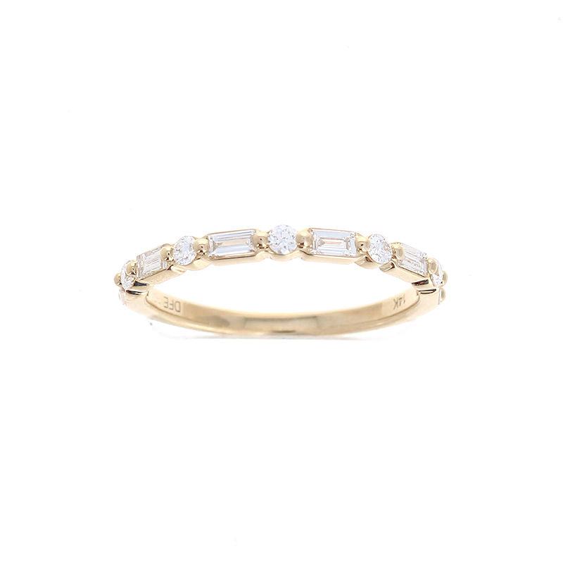 Ladies 14kt Yellow Gold 0.35cts Diamond Wedding Band
