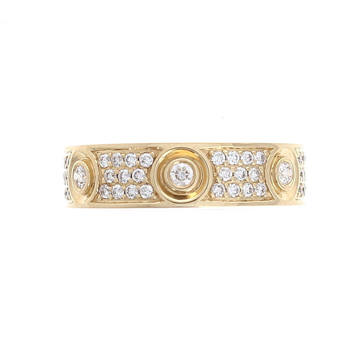 Ladies 18kt Yellow Gold 0.50cts Diamond Band