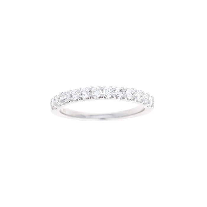 Ladies 14kt White Gold 0.50cts Diamond Wedding Band