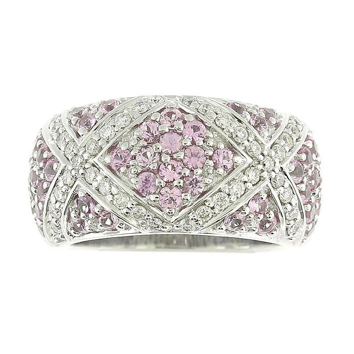 Ladies 14kt White Gold 1.84cts Sapphire and 0.38cts Diamond Ring