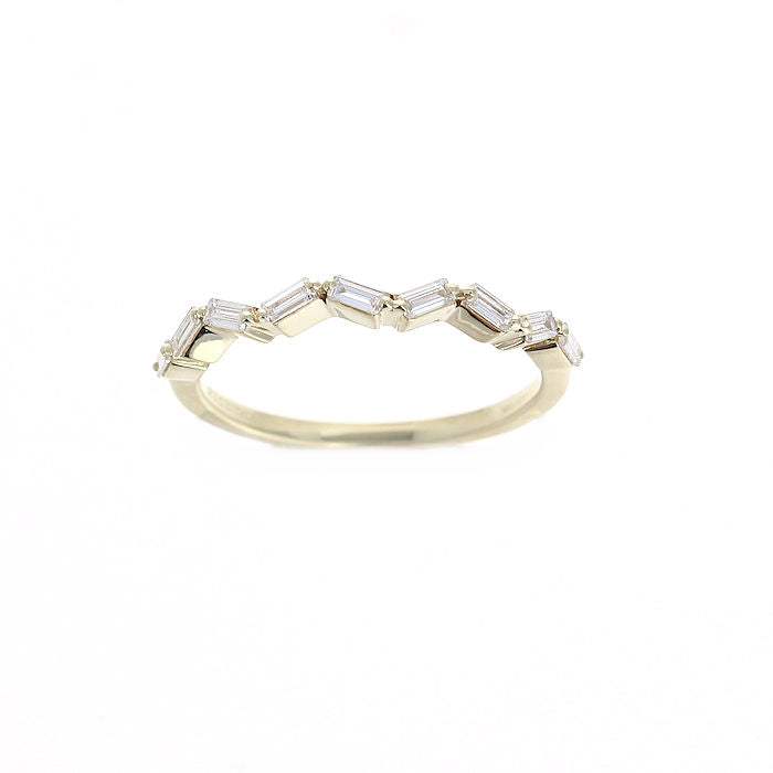 Ladies 14kt Yellow Gold 0.26cts Baguette Diamond Wedding Band