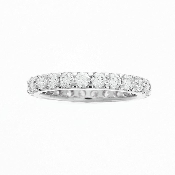 Ladies 14kt White Gold 1.50cts Diamond Wedding Band