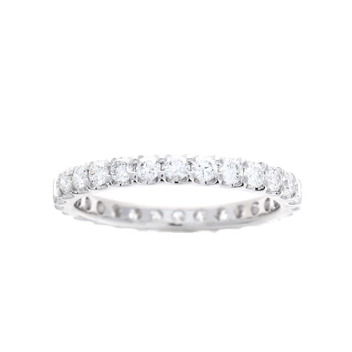 Ladies 14kt White Gold 1.00cts Diamond Eternity Wedding Band