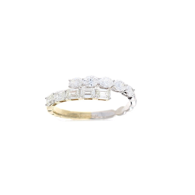 Ladies 14kt Yellow and White Gold 0.98cts Diamond Ring