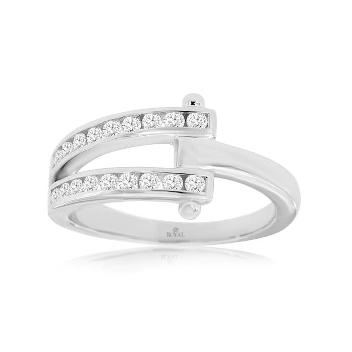 Ladies 14kt White Gold 0.38cts Diamond Ring