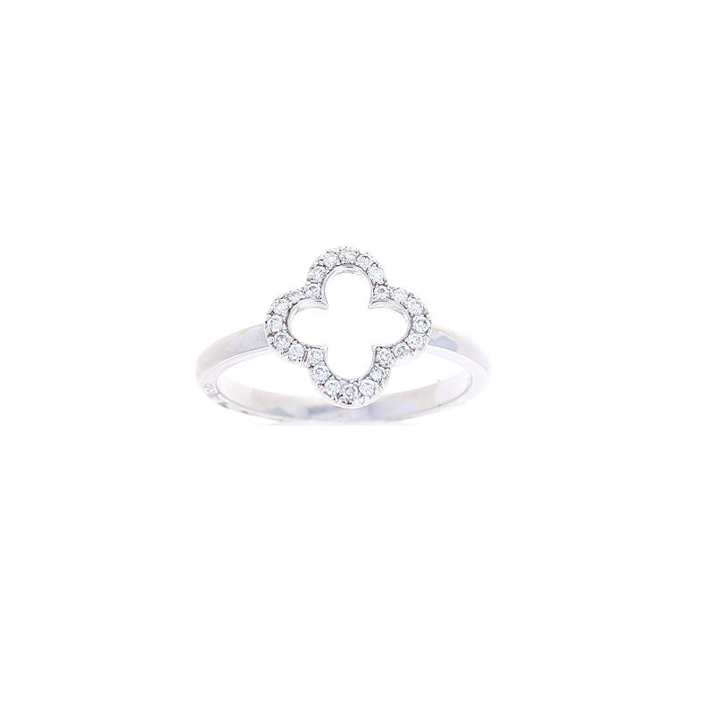 Ladies 14kt White Gold 0.13ct Diamond  Ring