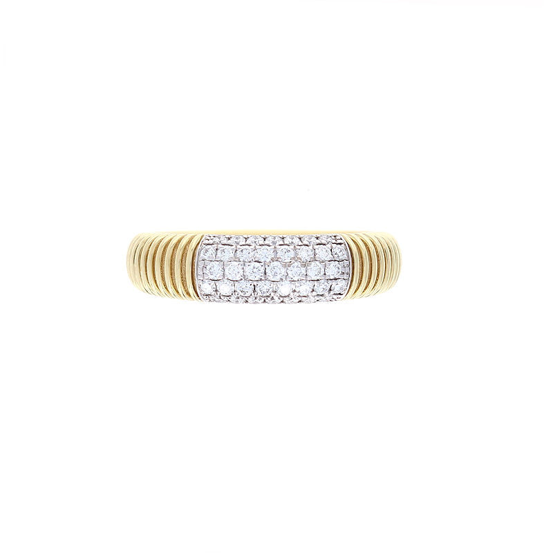 Ladies 18kt Yellow and White Gold 0.34cts Diamond Ring by Simon G