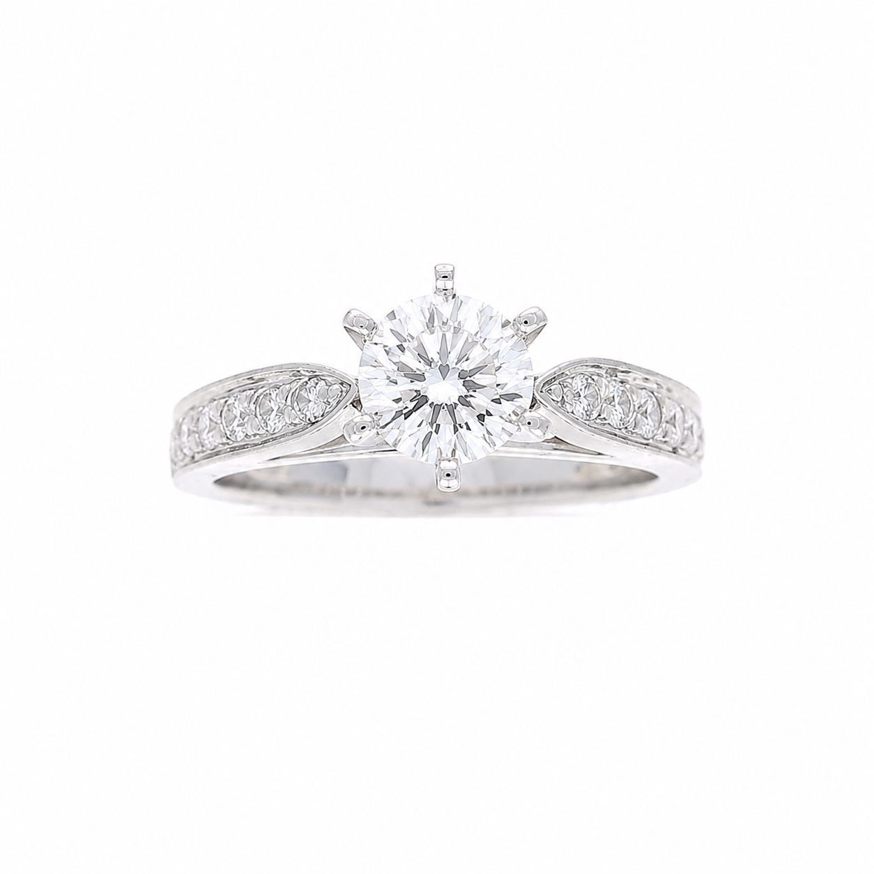 Ladies Platinum 0.26cts Diamond Engagement Ring Setting