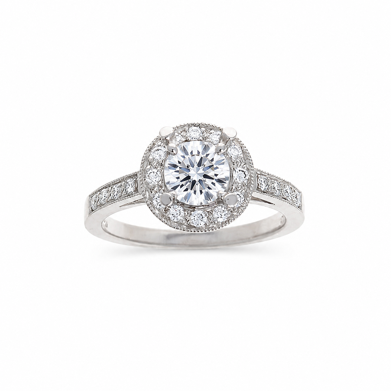 Ladies Platinum 0.27cts Diamond Engagement Ring Setting