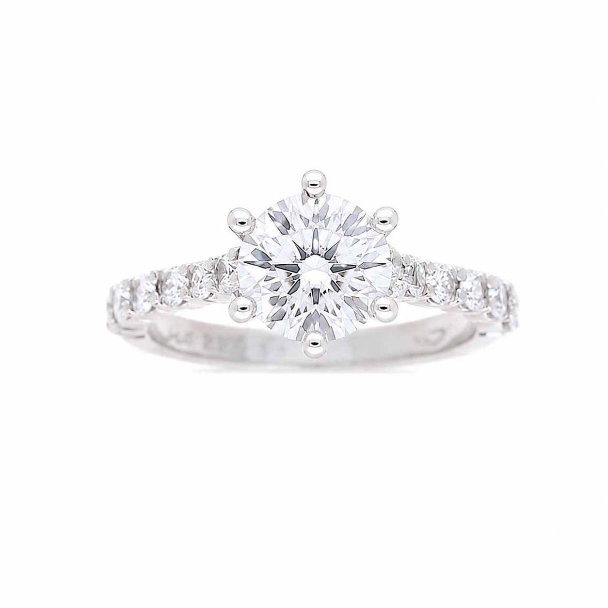 Ladies Platinum 0.50cts Diamond Engagement Ring Setting